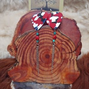 Guitar pick Boho Gypsy hippie festival earrings